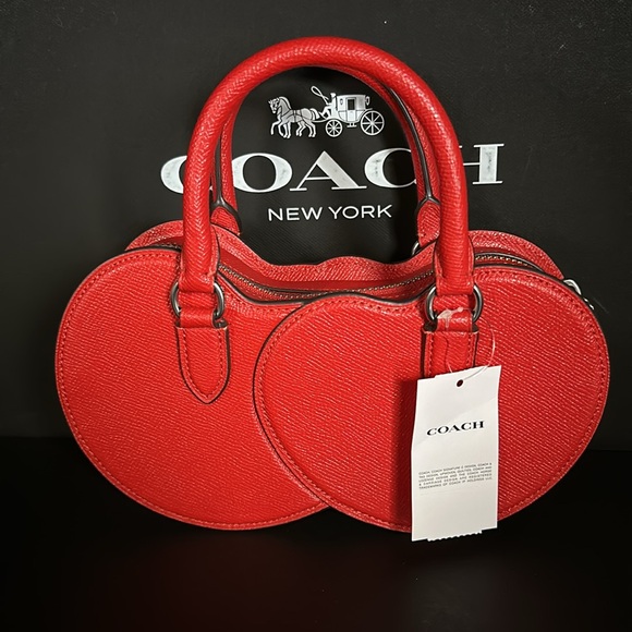 NWT Coach Cherry Crossbody Fruit Summer Handbag Purse Red Leather Crossbody - Picture 9 of 10